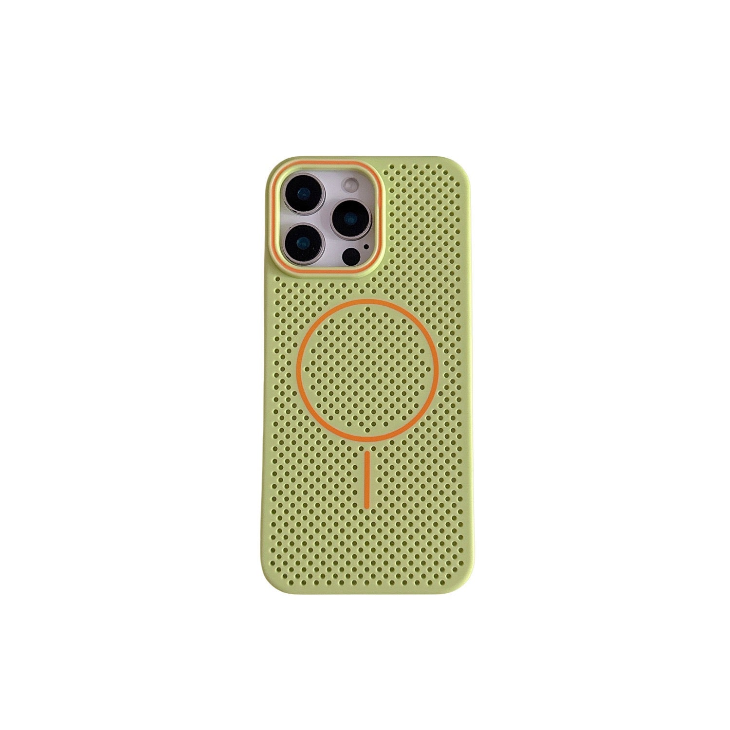 Summer breathable and heat-dissipating magnetic phone case for iphone 16 Pro Max with corner protection against drops